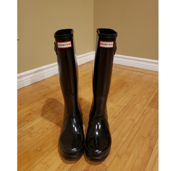 Hunter Shoes - Hunter rainboots 7 black